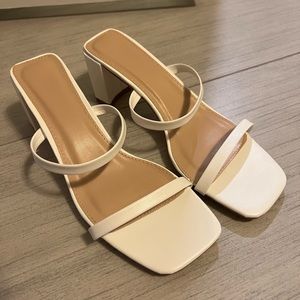 Never Worn White Heels